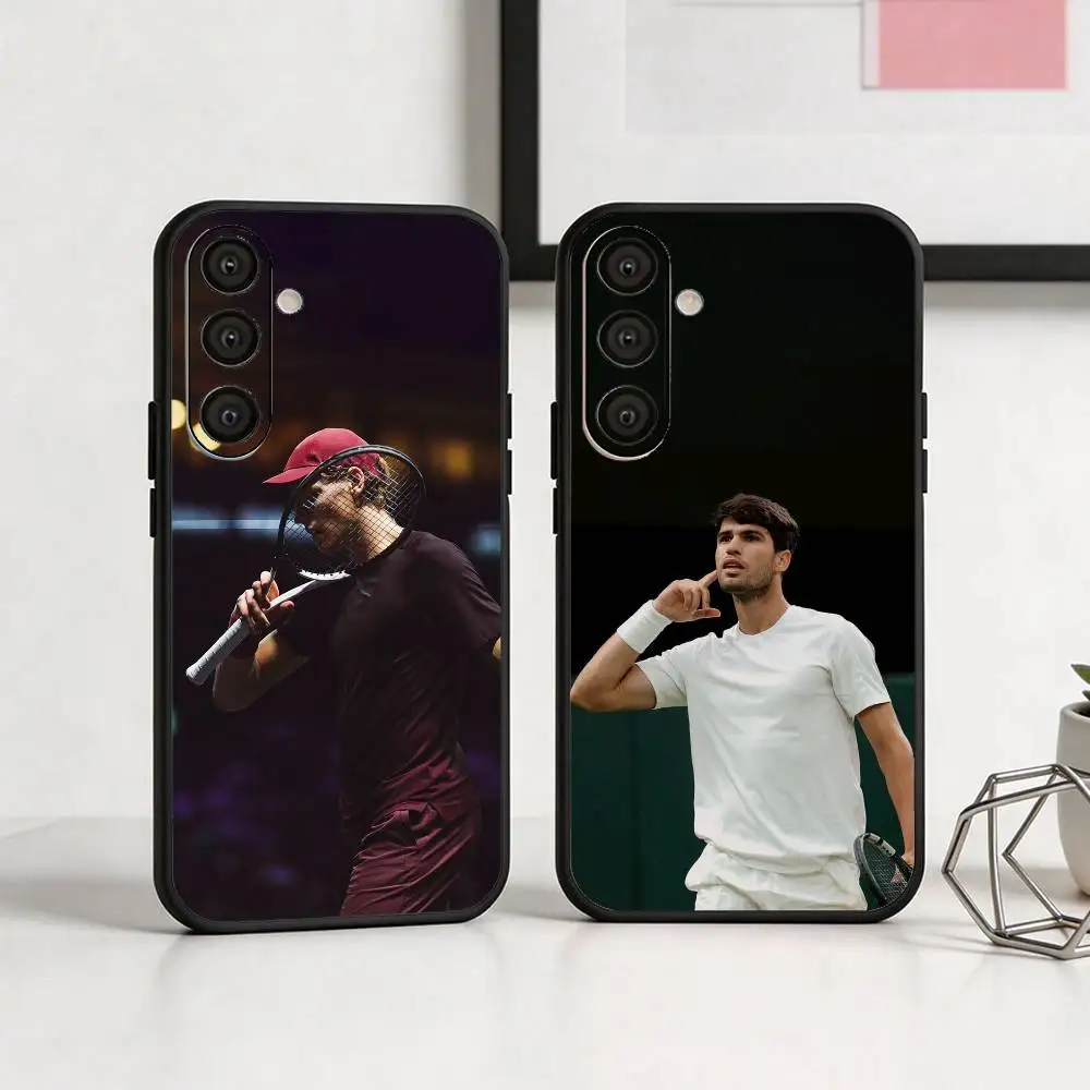 

Tennis C-Carlos Alcaraz G-Garfia Phone Case For Samsung A73,A21s,A22,A31,A32,A52,A53,A71,A80,Soft Black Shell