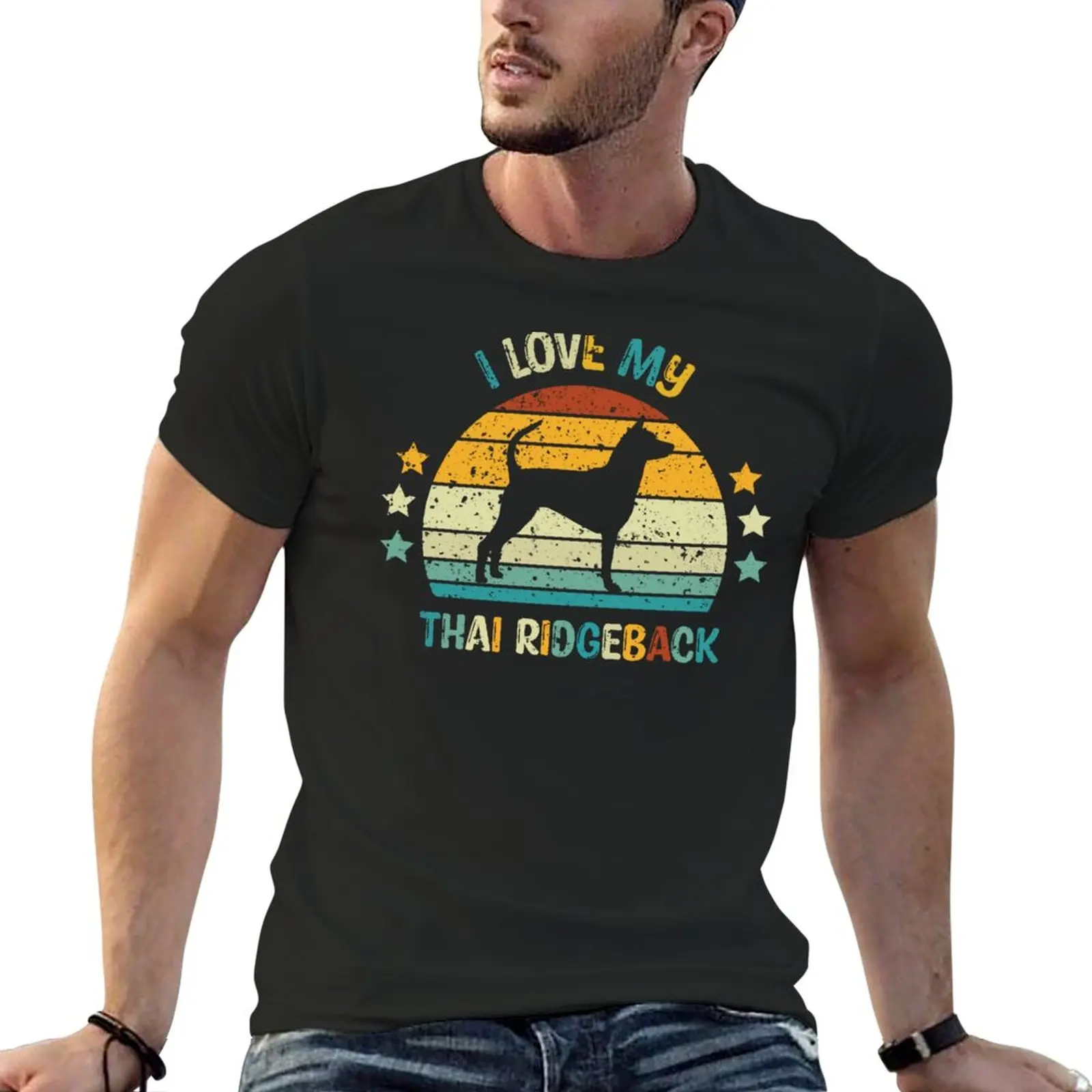 New Thai Ridgeback I Love My Dog T-Shirt t shirt man T-shirt for a boy tees mens funny t shirts