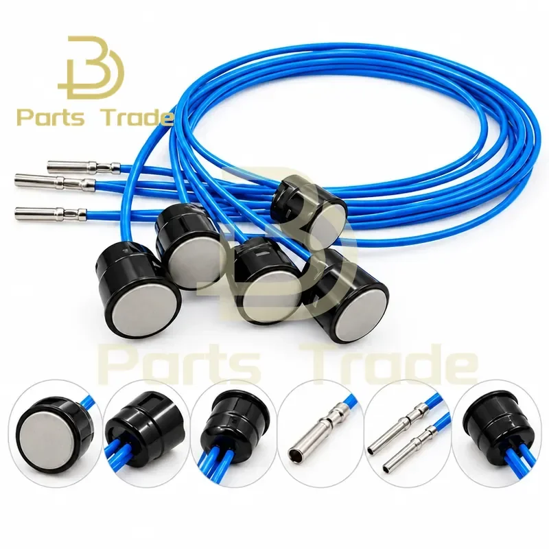 Gray Excavator Joystick Handle Push Button Control Switch Two Line 635-8205 Fit for CAT Caterpillar 336Gc 330Gx