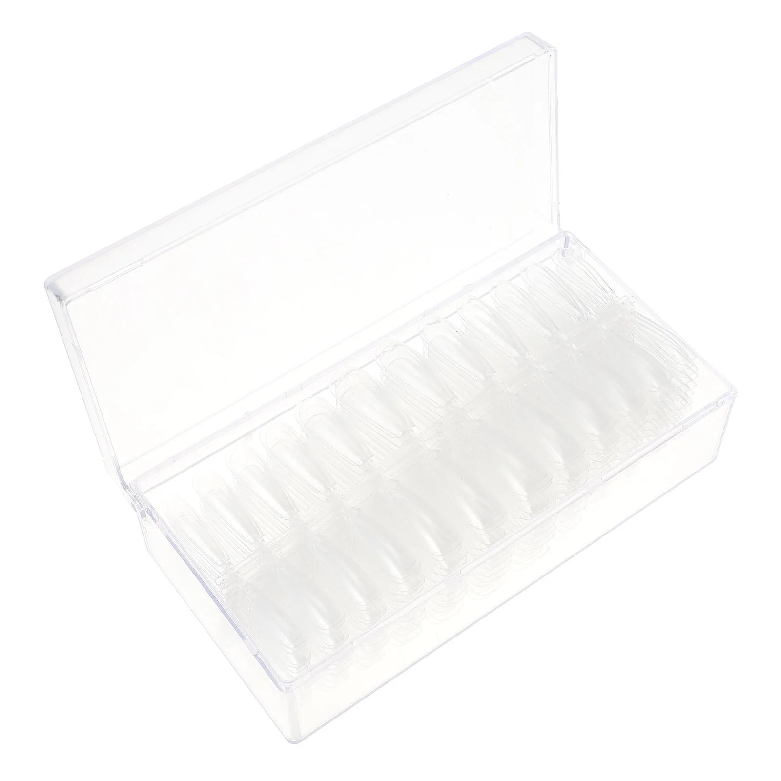 504 pezzi di unghie finte trasparenti di qualità da salone, vestibilità universale, leggera, comoda da indossare per l'uso nel festival notturno della data del fine settimana