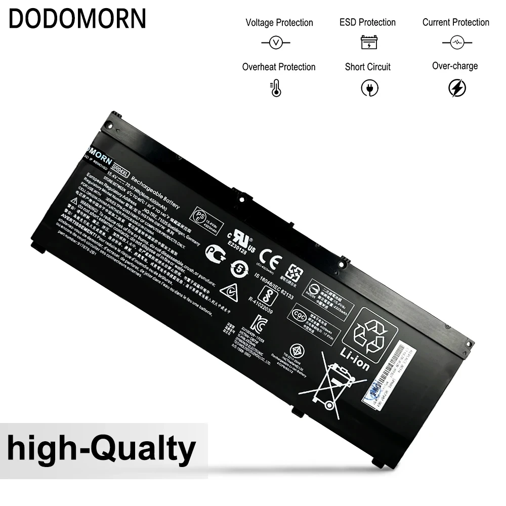 New SR04XL Laptop Battery For HP Omen 15-ce000 15-DC0000 17,III Pro For HP Pavilion 15-cb000,Gaming 15 2018,Power 15-cb000 Serie image 3