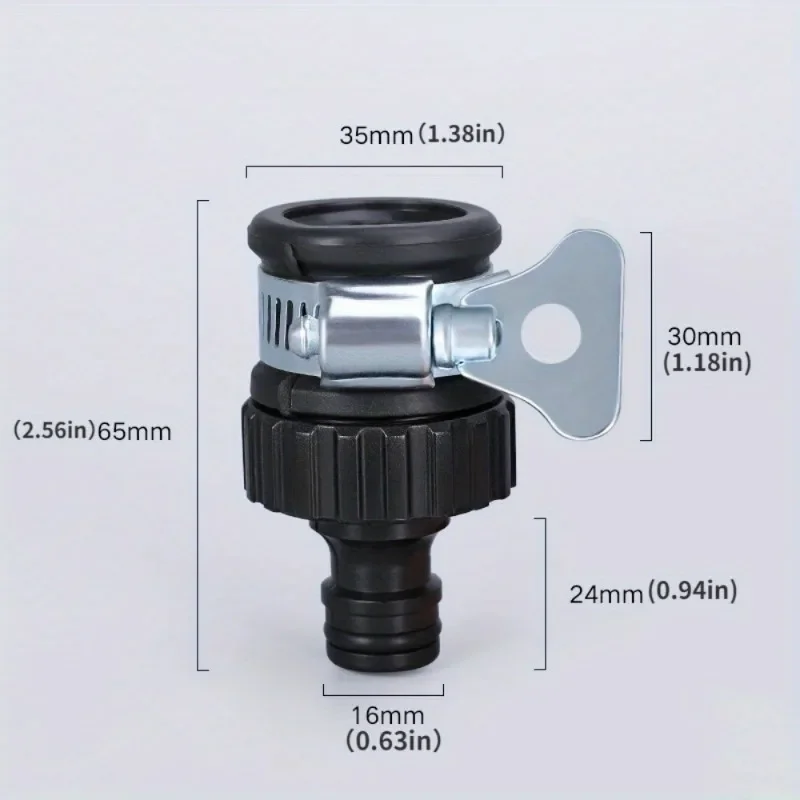 1PC Universal Faucet Adapter Garden Water Connector Tap Conversion 16mm Pipe Agriculture Irrigation Water Supply Quick Joint