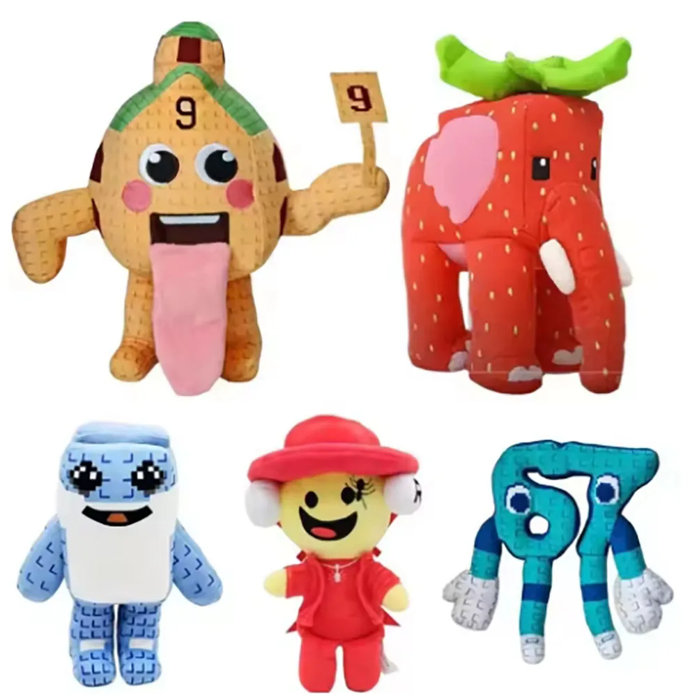 

25 см новая милая фигурка Steal A Brainrot No 9, плюшевая игрушка для дома, игровая периферия, плюшевые мягкие куклы, аниме-игрушки, рождественские подарки