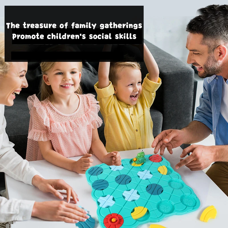 ของเล่นเสริมพัฒนาการเด็ก ชุดต่อรางรถ ปริศนาสร้างถนน ชุดเกมทดสอบทักษะ สร้างจุดตรวจ ของเล่นเกมเขาวงกตแบบอินเทอร์แอคทีฟสำหรับครอบครัว ของขวัญ