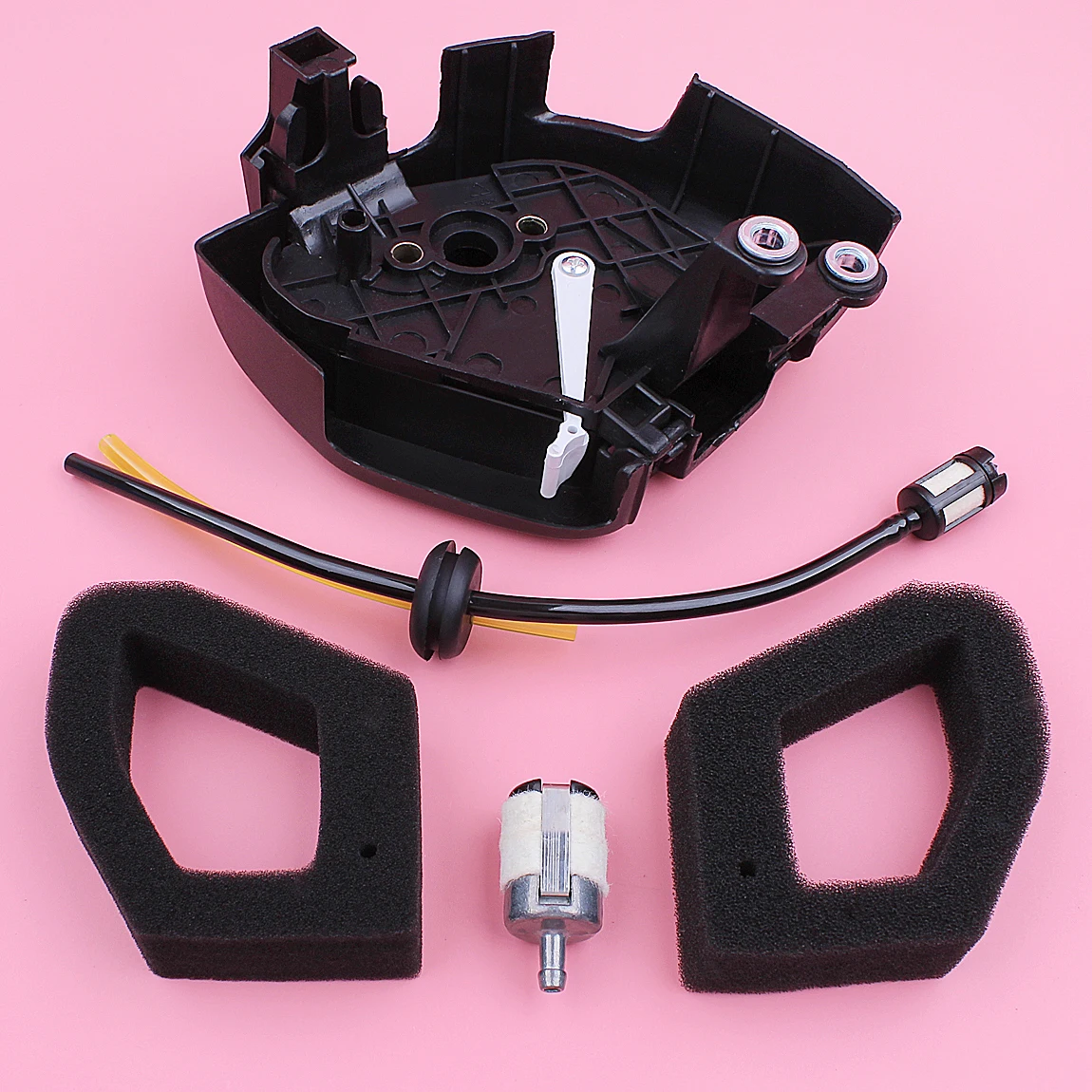 Imagem -04 - Conjunto da Capa do Filtro de ar para Honda Gx35 Hht35s Linha de Filtro de Combustível Kit de Cortador de Grama Motor Substituir Parte 17211-z0z000