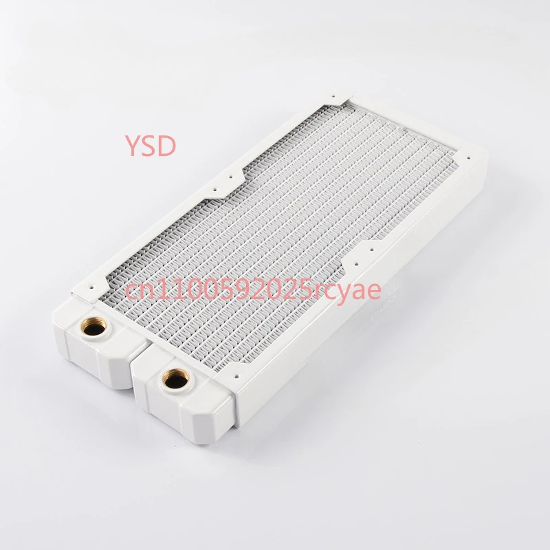 

Компьютерный медный ряд охлаждения с водяным охлаждением, 14 плоских трубок TSRP-TW240, белые медные плавни, вентилятор 12 см