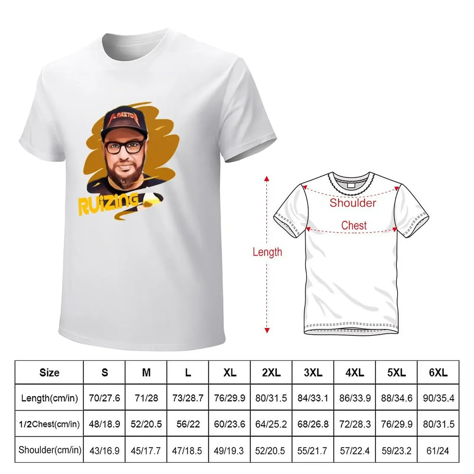 Ruizing Carl Ruiz T-shirt Short sleeve tee sublime summer tops mens clothing