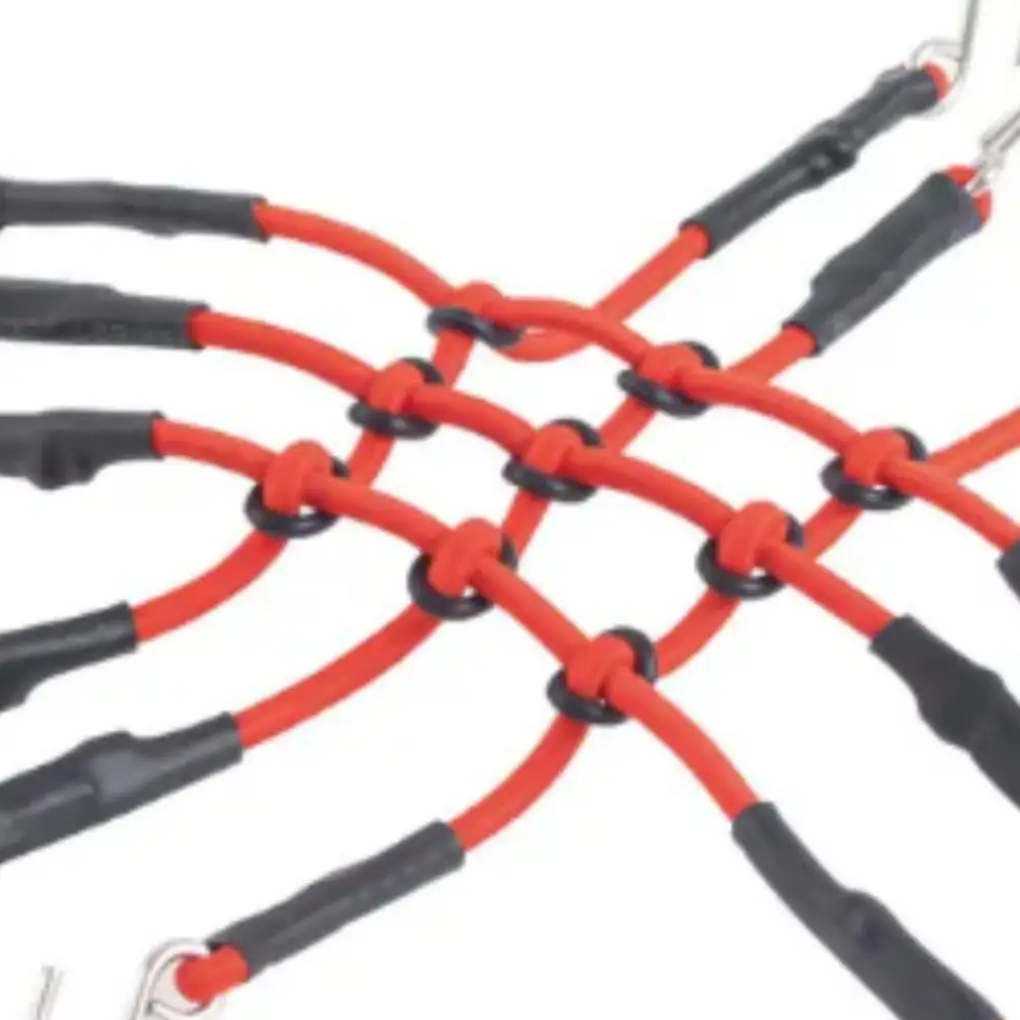 RCGOFOLLOW Rete per bagagli RC Parte di auto Portapacchi Rete per bagagli Rc per 1/8 1/10 Axial WPL Trx4 Trx6 Scx10 Capra Crawler Rosso