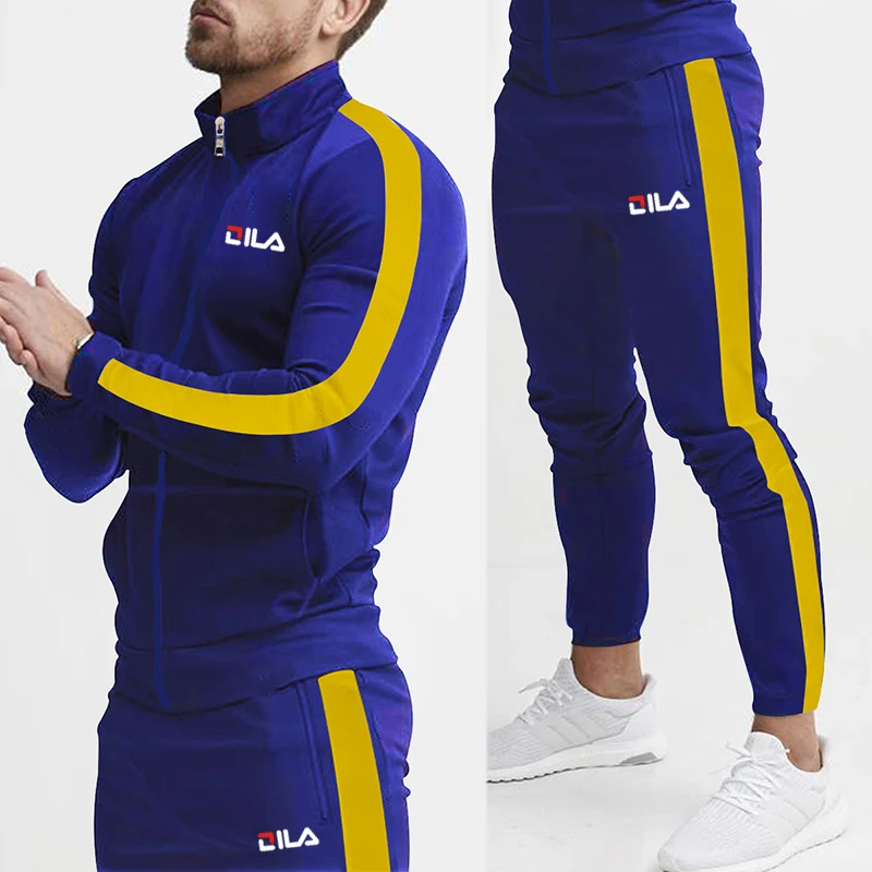 Men's High Quality Trendy and Handsome Leisure Sports Set Fashion Outdoor Fitness Sports Brand Set