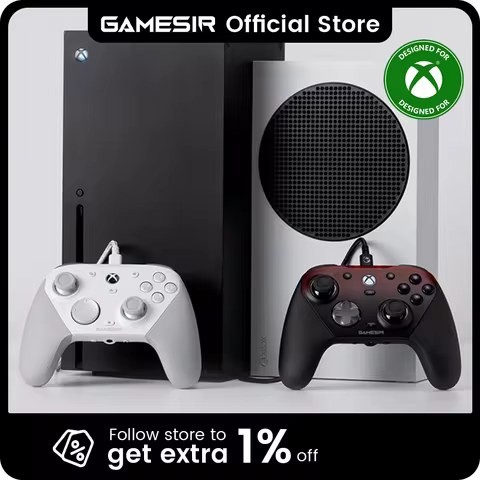 GameSir G7 Pro para Xbox Series X | Controle S com Joysticks TMR, Gatilhos de Efeito Hall, Placas Frontais Magnéticas, Giroscópio, Base de Carregamento Inteligente