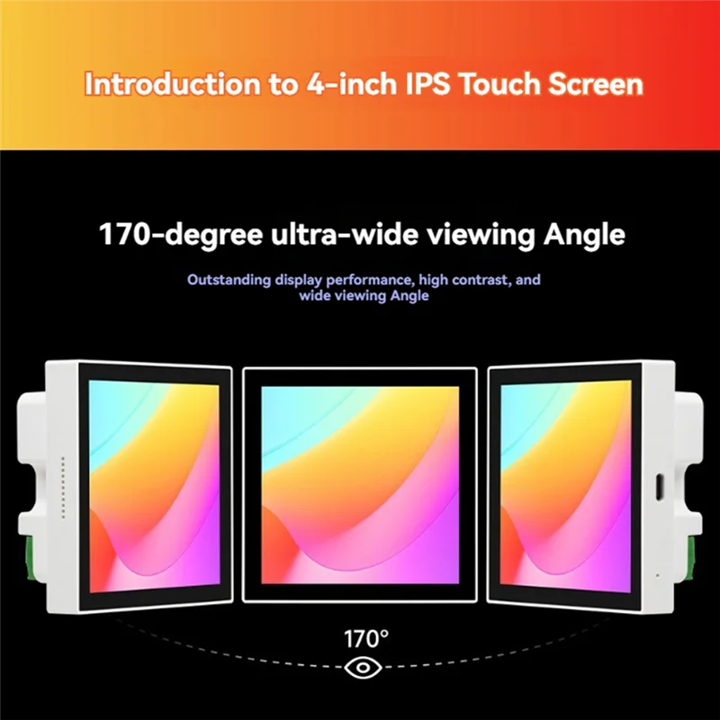 ABAC-4 Inch Smart Scene Switch 86-Type Touch Screen Center Control Panel RV1106G2 0.5TOPS No WIFI Bluetooth