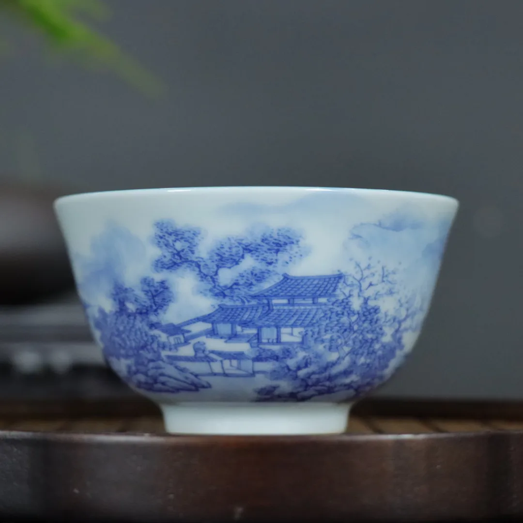 

Porcelain Cup Antique Jingdezhen Enamel Tea Household Landscape Kung Fu Bowl