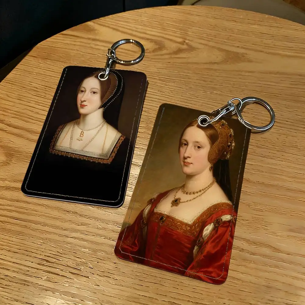 Queen Anne Boleyn tarjetero llavero cerradura de puerta acceso funda protectora para regalo de seguridad