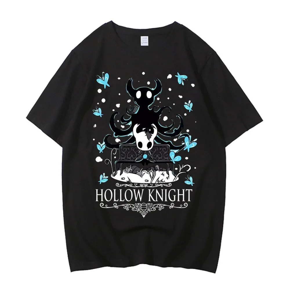 T-shirt Hollow Knight en coton pour hommes, de haute qualité, culture pop, punk, t-shirt numérique, anime classique, ChimUniversity, harajuku