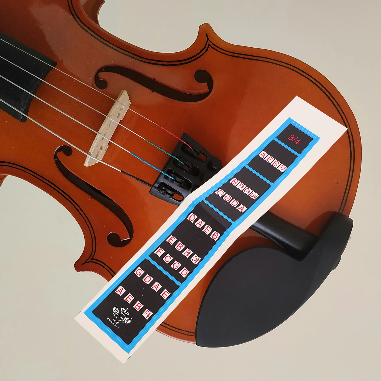 

Fingerboard Stickers Violin Chart White Fiddle Intonation Fretboard Marker Guide Label for