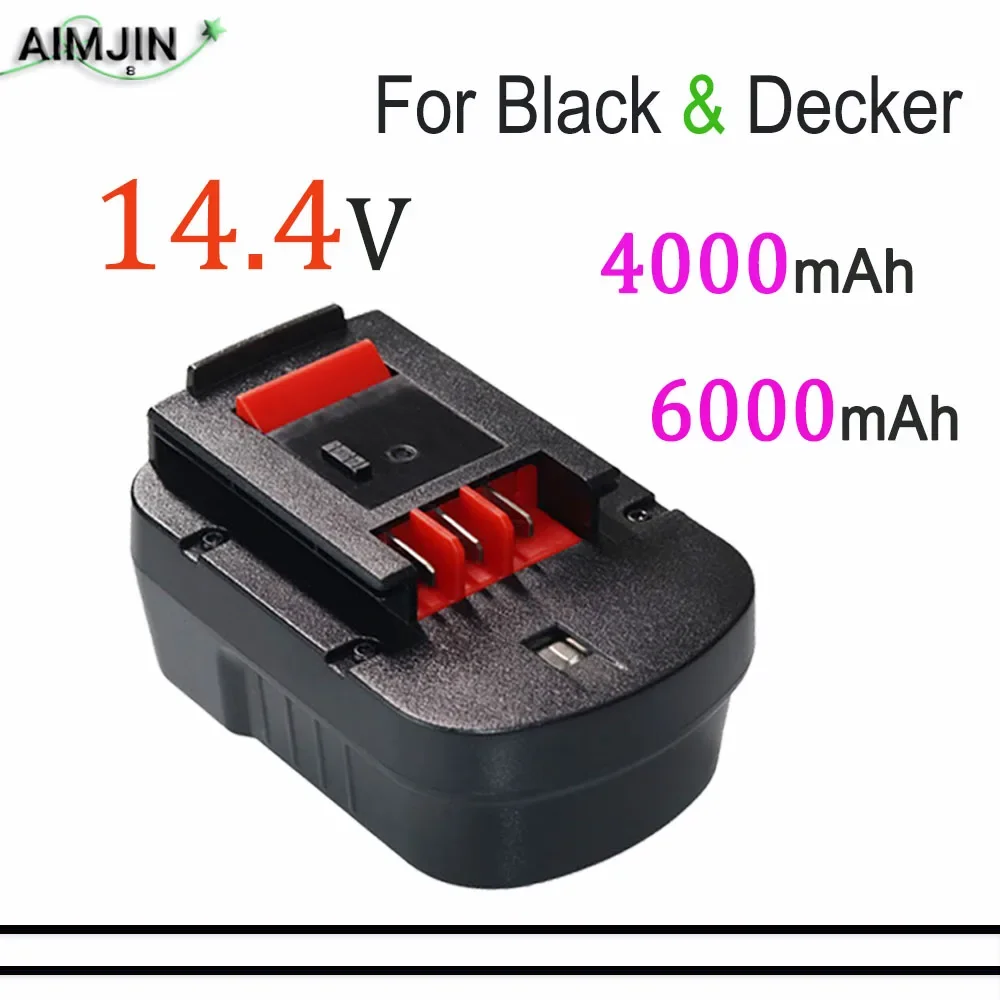 

For Black & Decker 14.4V 4000/6000mAh Tool Battery, Compatible A18 A1718 A18NH HPB18 HPB18-OPE FS1800CS FS1800D FS180 FS18ID