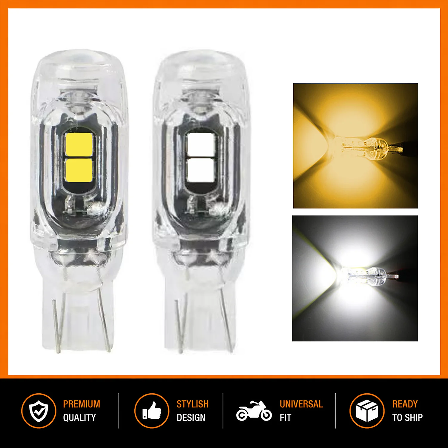 2/4/10 PCS LED Bulb Car Interior Dome Light Trunk License Plate Lamp Waterproof 12V 6500K Super Bright Xenon White