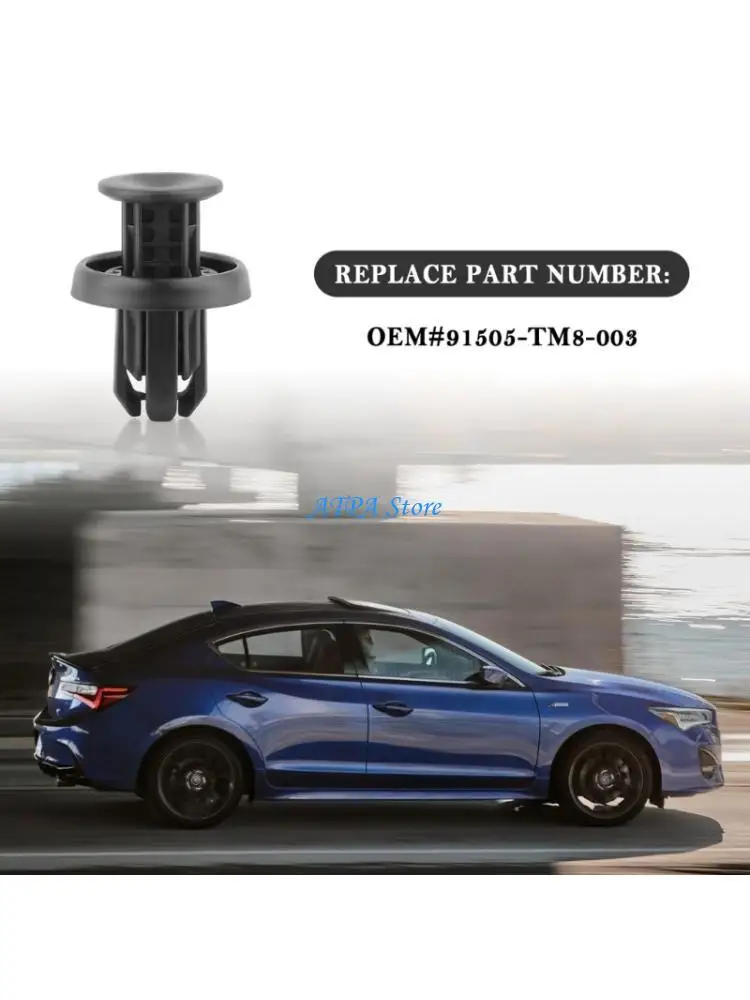 U13C Upgrades Car Bumper Retainer Clips 91505TM8003 Plastic Rivets for Automotive