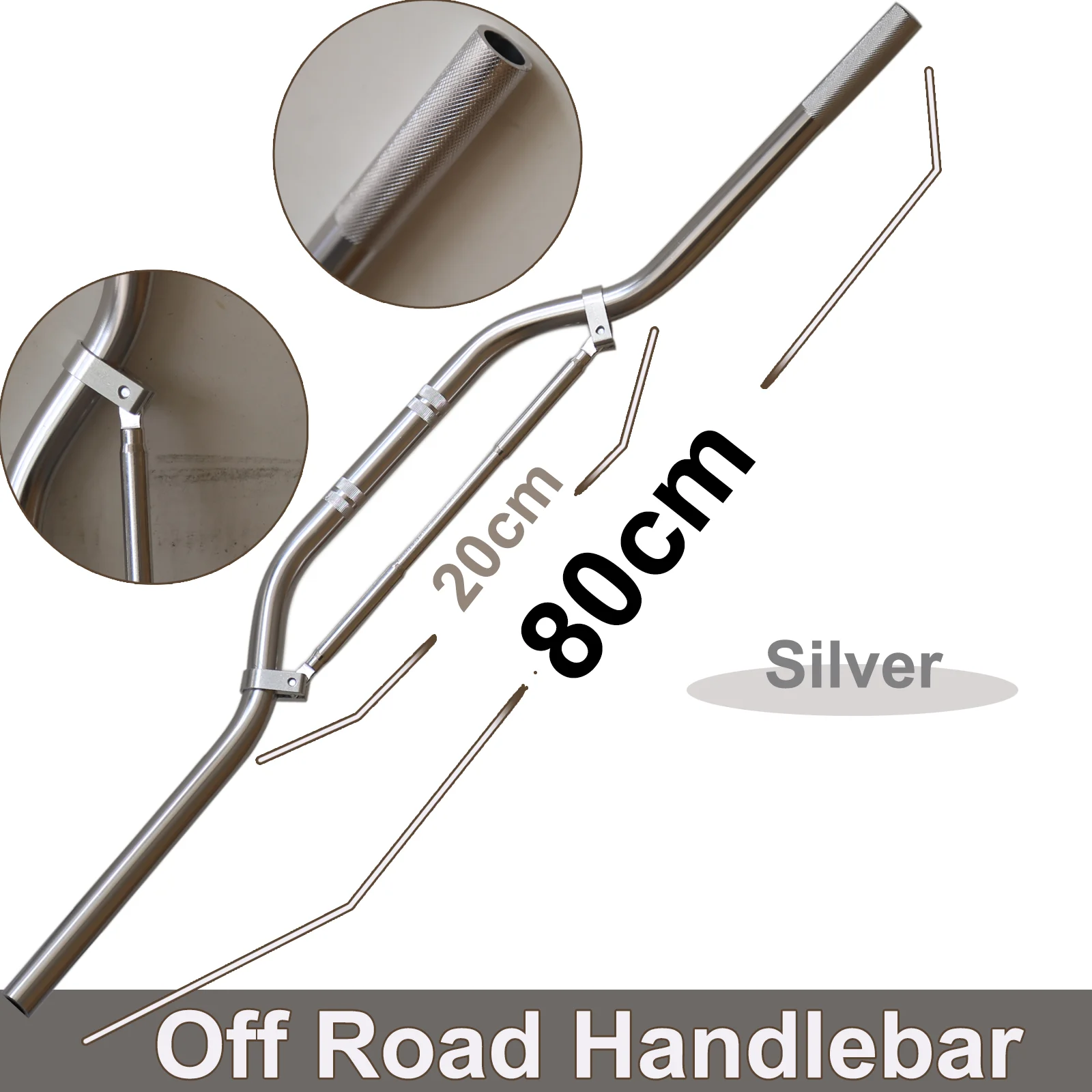 

Motorcycle 7/8" 22mm Aluminum Alloy Handlebar Anti-rust Handle Bar For Off Road Dirt Pit Bike Motocross Universal Parts