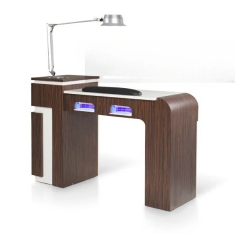 salon furniture nail table with vacuum