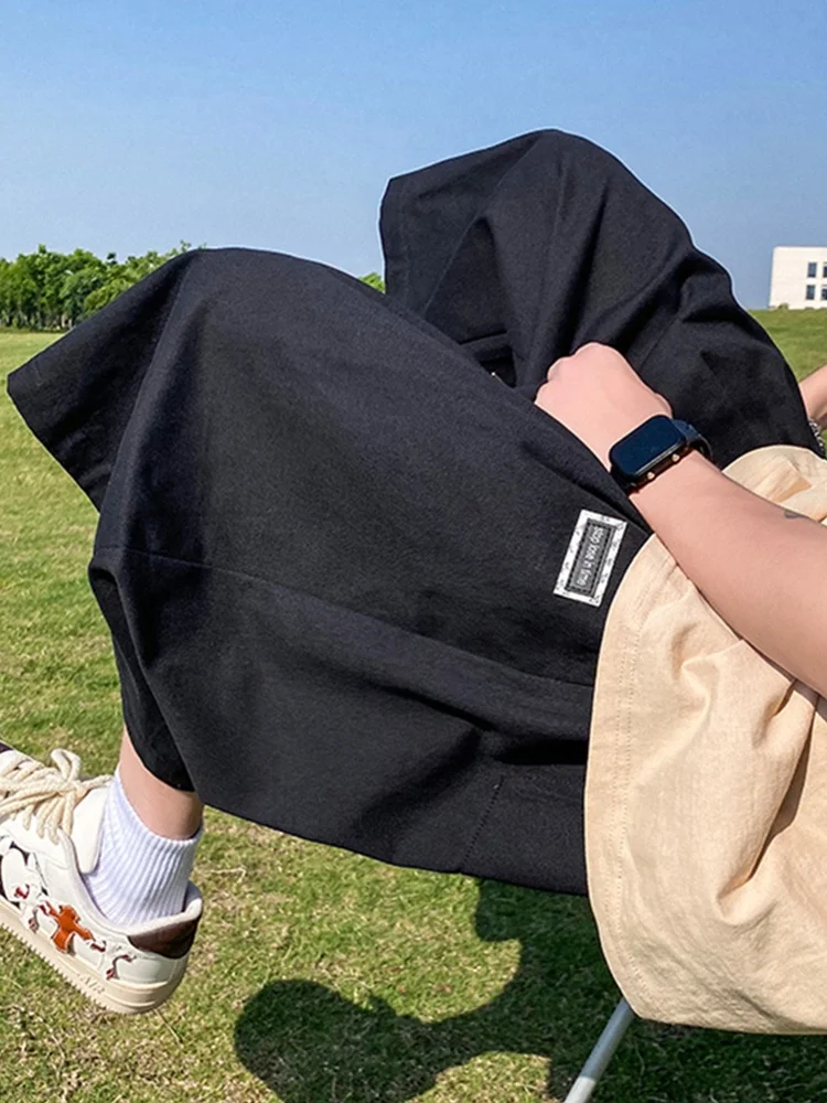 

Повседневная рабочая одежда, мужские летние шорты свободного кроя, молодежные стильные шорты Cityboy, модные брендовые подростковые шорты больших размеров с широкими штанинами