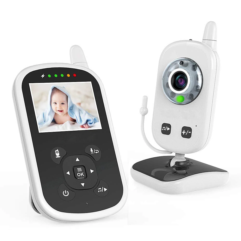 

Babystar 2.4inch Video Baby Monitor with Camera and Audio, Auto Night Vision,Two-Way Talk,Temperature Monitor,VOX Mode,Lullabies