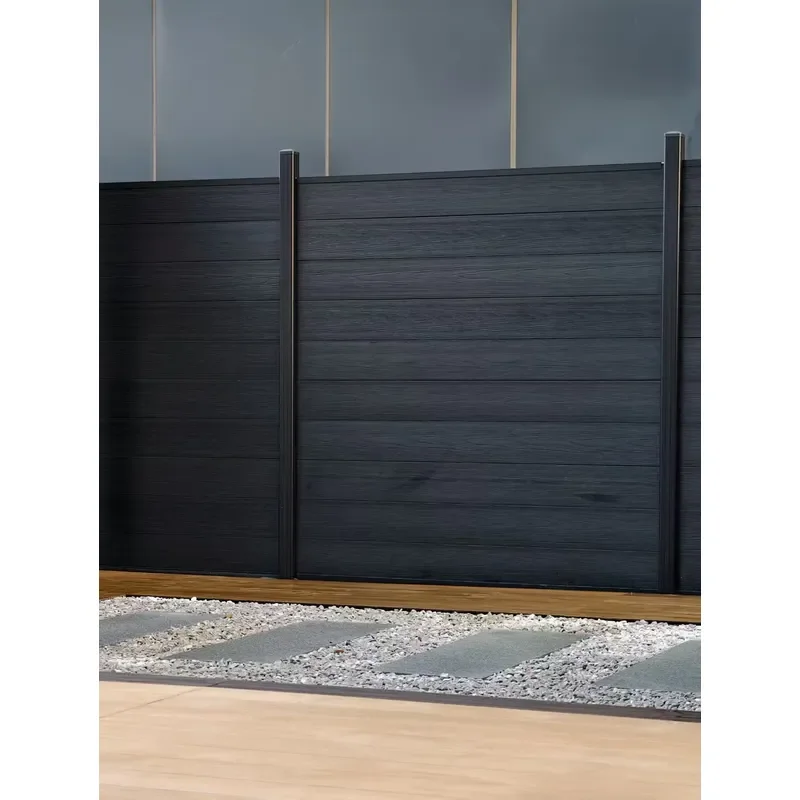 Inventory Aluminum Alloy 6 Feet Wooden Plastic Composite Garden Fence Panels Privacy Home Security Eco-Friendly Durable