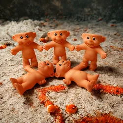 1/100pcs Portable PVC Troll Doll Protective Vintage Classic DIY Doll Decorate Light Holder Cute Troll Anti Fall Storage Case
