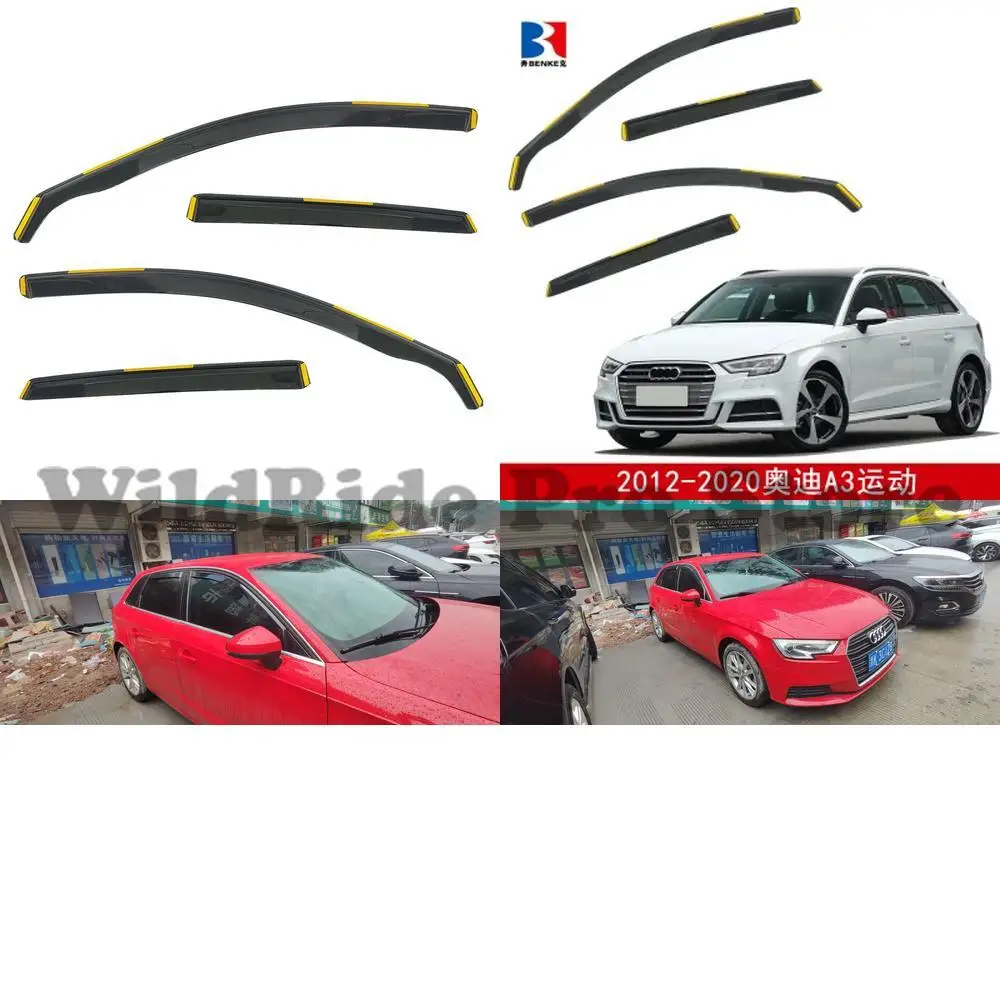 

1 set For IN CHANNEL WIND DEFLECTOR for AUDI A3 S3 V8 SPORTBACK 5D RAIN GUARD IN CHANNEL WINDOW DEFLECTOR