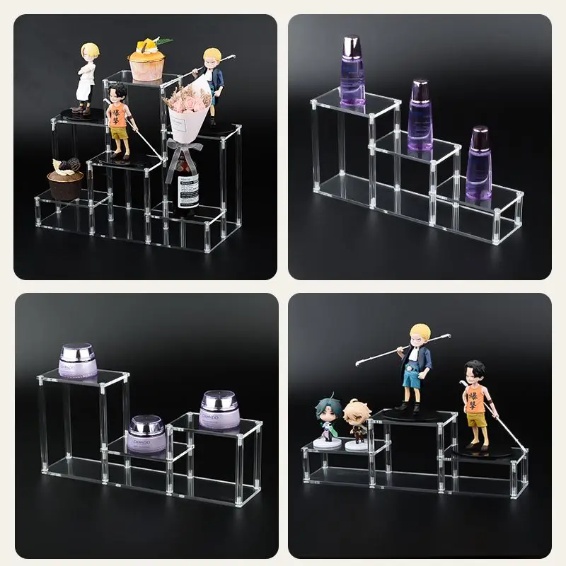 Handmade Display Rack, Porcelain Cup, Tea Set, Multi-layer Staircase Display Rack, Doll And Doll Storage Acrylic Jewelry Display