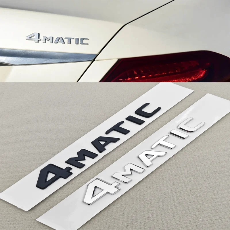 ثلاثية الأبعاد ABS كروم سيارة رسائل 4MATIC 4 MATIC الخلفي الجذع شارة شعار لمرسيدس بنز C E G S GLC GLS الفئة AMG ملصق اكسسوارات