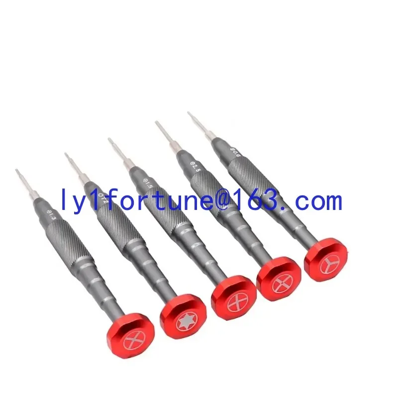 5Pcs 3D precision screwdriver plum blossom T2 Phillips flat head mobile phone watch opening repair hand tool rust and non-slip