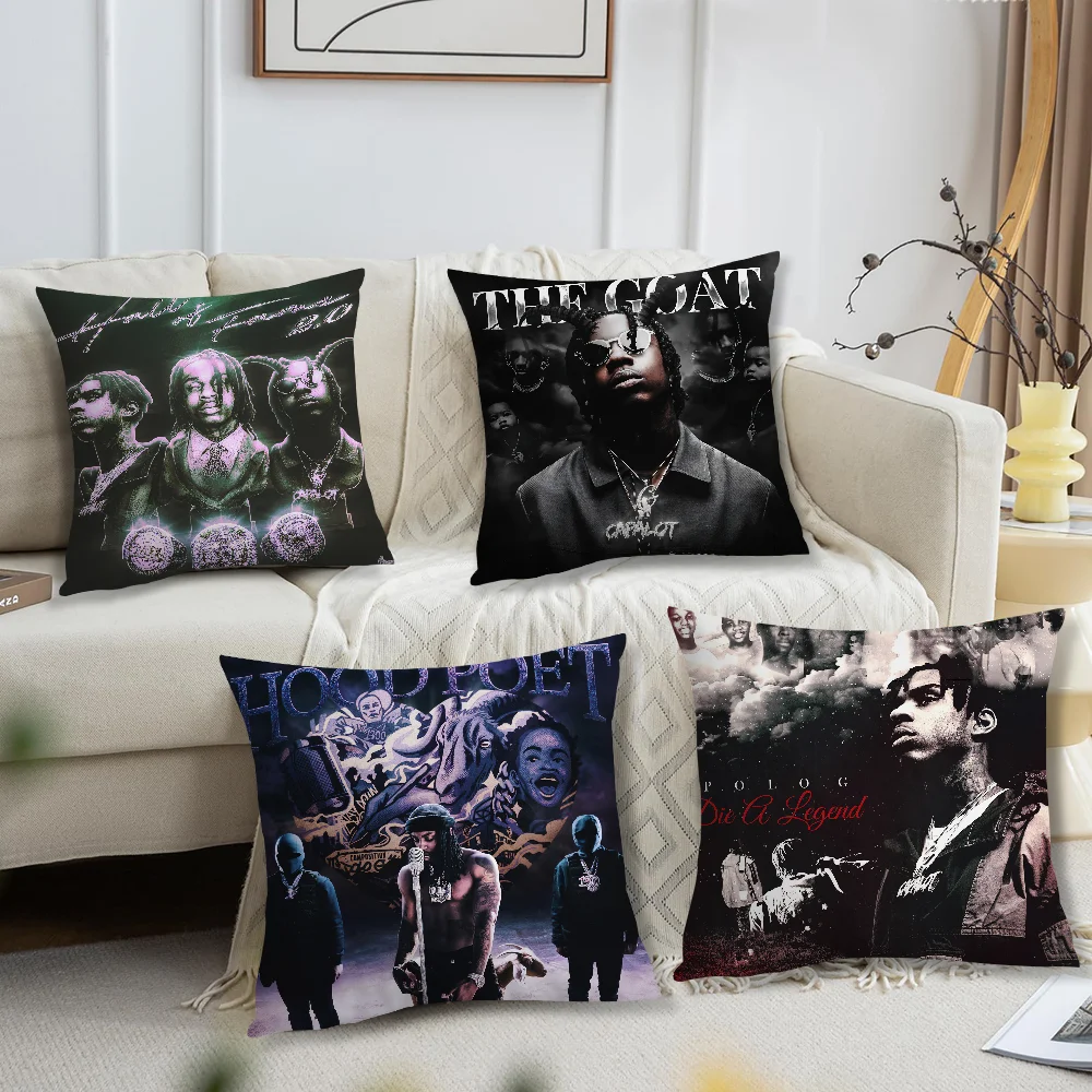 

Rapper P-Polo G Hood Poet Pillow Case Living Room Sofa Cushion Cover Suitable For Home Bedroom Room Decoration