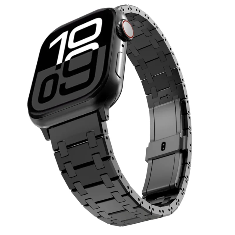 Edelstahlband für Apple Watch 11 10 42 mm 46 mm Luxus-Metallarmband für IWatch Ultra 3 2 49 mm 9 8 7 44 mm 45 mm 40 mm 41 mm