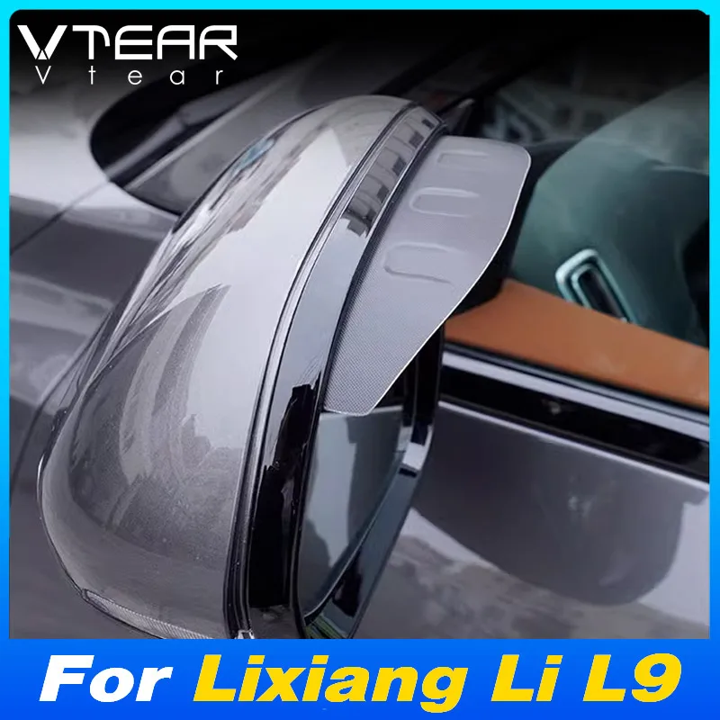 

Vtear Car Eyebrow Rearview Mirror Visor Cover Exterior Waterproof Shield Rain Trim Decoration For Lixiang Li L9 L8 L7 L6 22-24