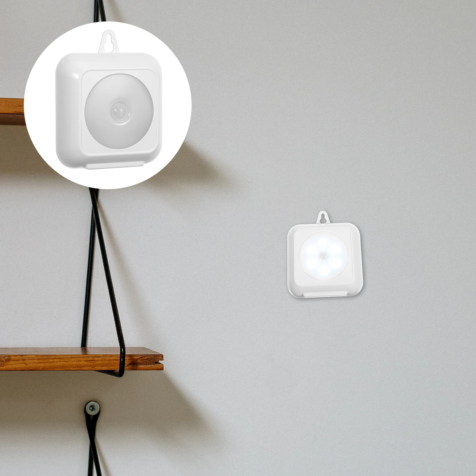 

Magnetic Motion Sensor Led Night Light For Bathroom Bedroom Closet Stairs Round Smart Light No Easy Install