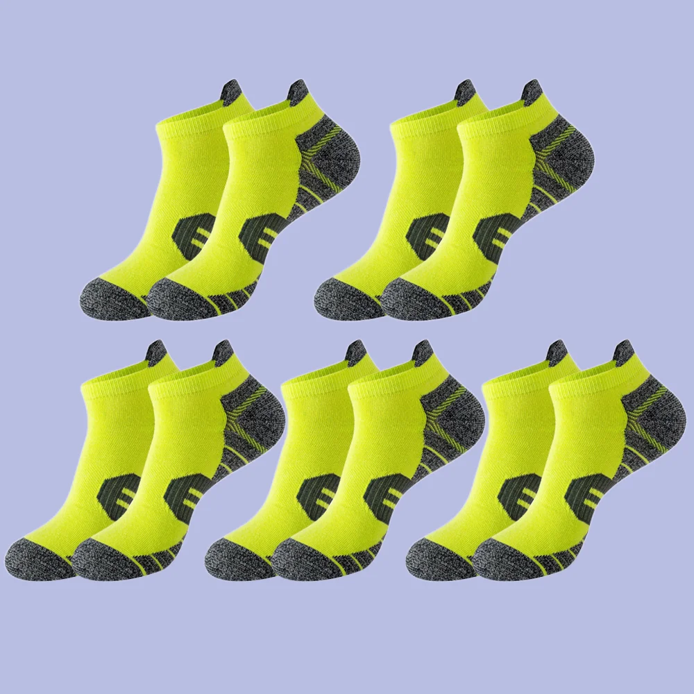 5 Paar hochwertige Sport Herren kurze Socken neue schweiß absorbierende atmungsaktive Outdoor-Laufs ocken Herren Basketball Söckchen