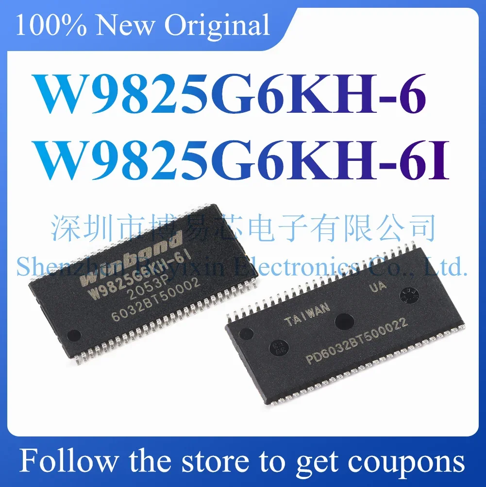 NEW W9825G6KH-6 W9825G6KH-6I.Original Product.TSOPII-54