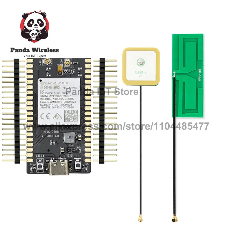 QUECTEL BG95-M3 40PIN PCBA Mini Development Board GNSS Receiver LPWA GSM NBIOT CATM with SIM Card Slot supports low power EMTC