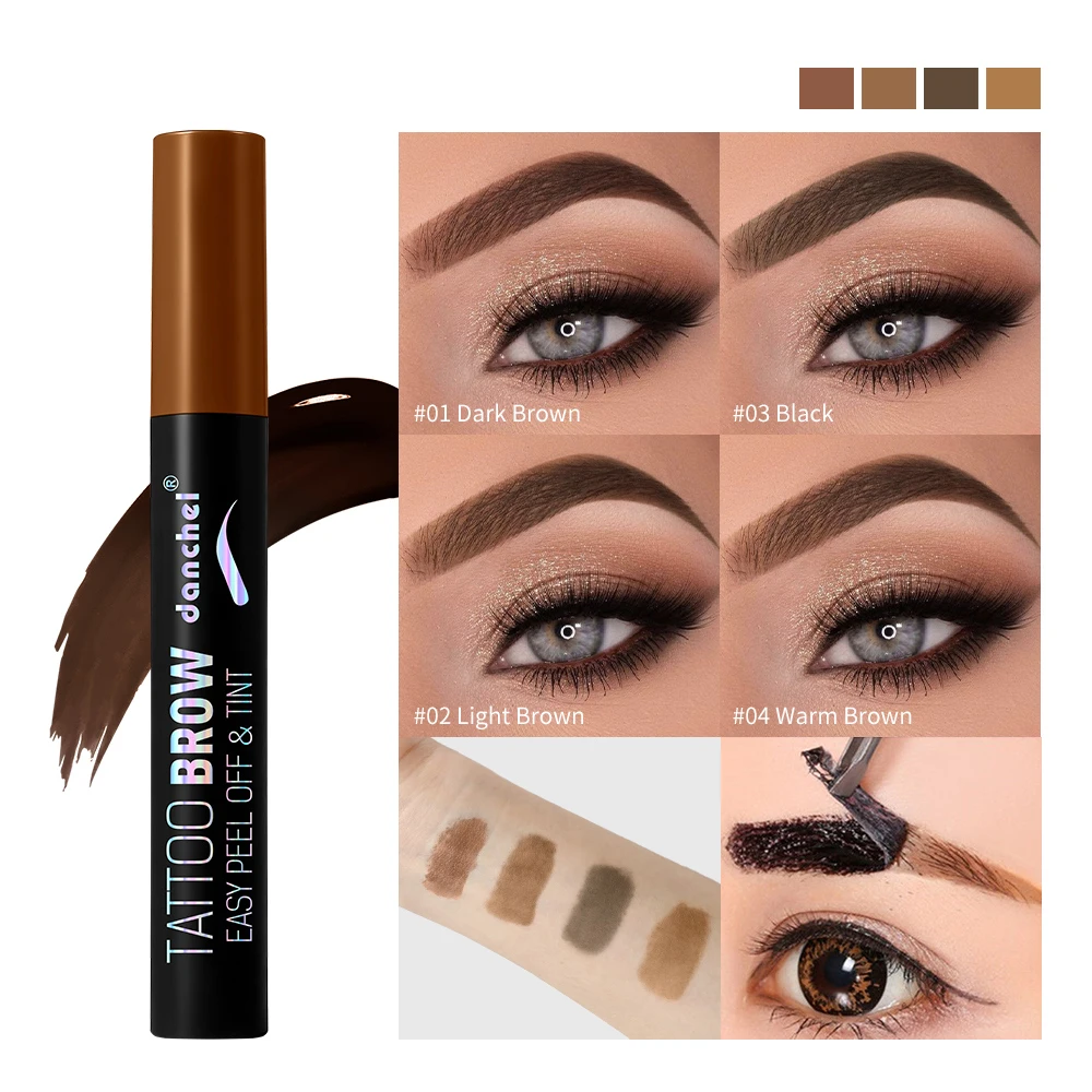 Peel Off Eyebrow Tattoo Gel Waterproof Long Lasting Smudge-proof Brow Makeup Tool Makeup Cosmetic