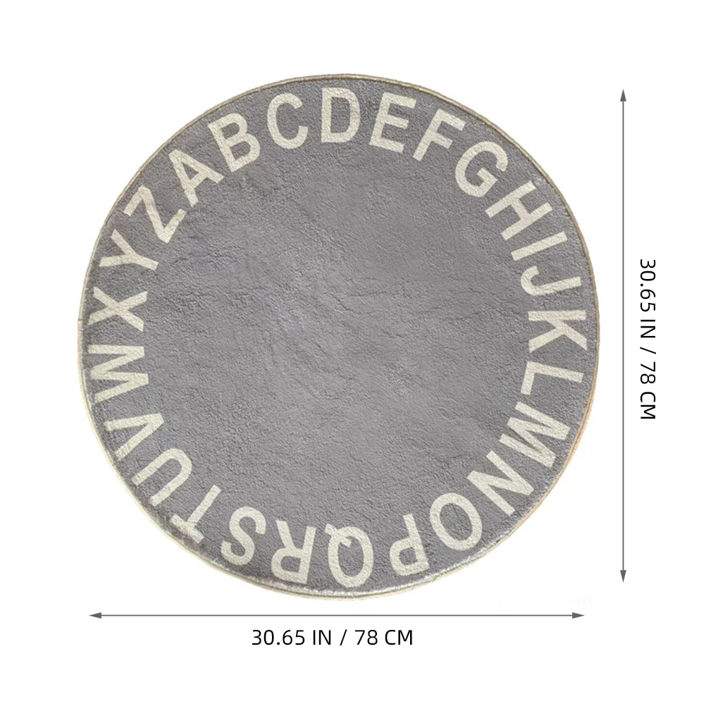 طفل حصيرة للزحف مستديرة 180 سنتيمتر القطن الكلمة حصيرة للأطفال لعب السجاد غرفة الرضع البساط قابل للغسل خيمة وسادة الأرض #3