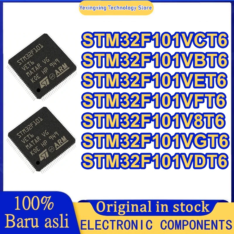 

STM32F101VCT6 STM32F101VBT6 STM32F101VET6 STM32F101VFT6 STM32F101V8T6 STM32F101VGT6 STM32F101VDT6 Микросхема 100% новый оригинальный