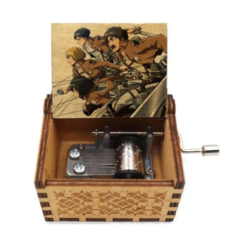 โจมตีTitanเพลงไม้กล่องอะนิเมะHand Crankedธีมคลาสสิกเพลงกล่องการ์ตูนเดสก์ท็อปตกแต่งเครื่องประดับของขวัญวันเกิด
