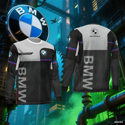 Camiseta BMW de verano BMW Gs One World Riding Jersey, camiseta de manga larga para hombre, camiseta de Moto transpirable de secado rápido que absorbe el sudor