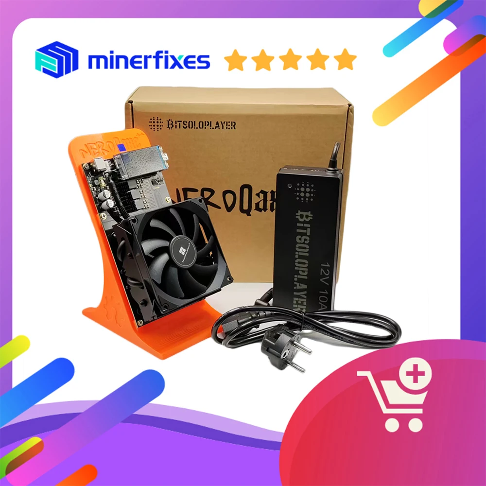 جهاز تعدين التشفير NerdQaxe 4.8TH/s Asic Miners Bitcoins Miner BM1370 Chip BTC آلة التعدين BCH BSV DGB XEC مع PSU 2025 الأكثر مبيعًا #1
