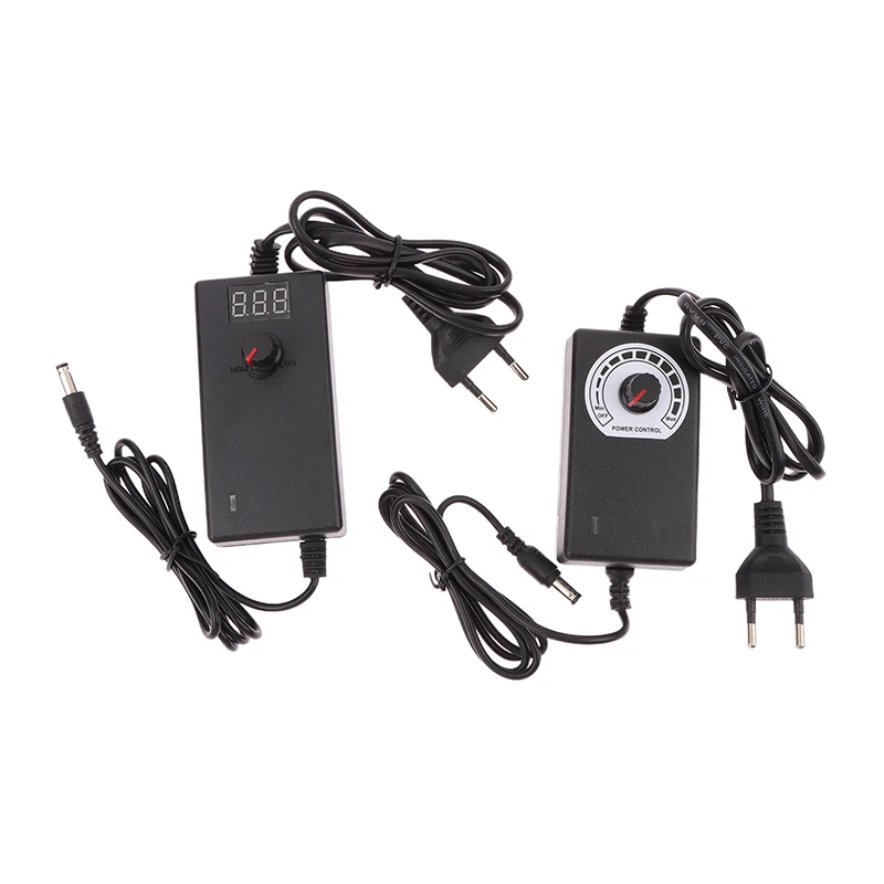 Adjustable 3V 9V 12V 24V 1A 2A Universal AC/DC Adapter Display Screen Voltage Regulated Power Supply Adatpor