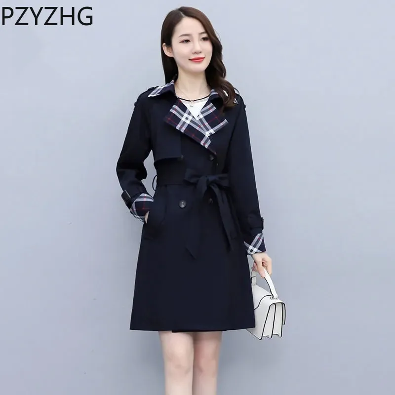 

2023 Windbreaker Women Spring Autumn New Britain Trench jackets Spring Autumn Slim Long Casual Korean Coat trench coat