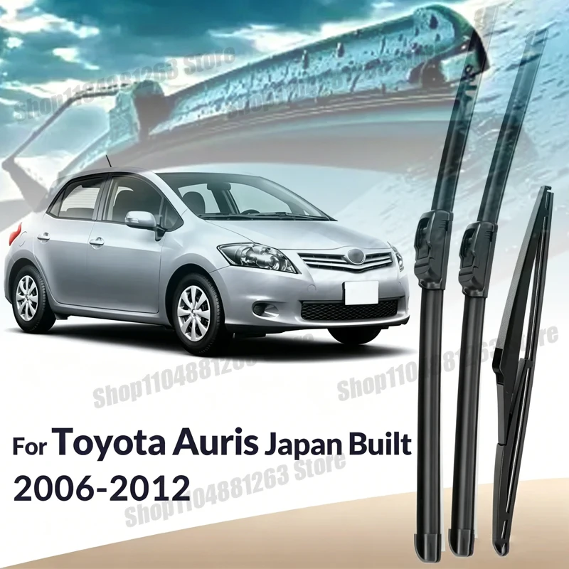

Front & Rear Wiper Blades For Toyota Auris MK1 2006-2012 2007 2008 2009 2010 2011 Wiper Windshield Windscreen Window 26"+16"+12"