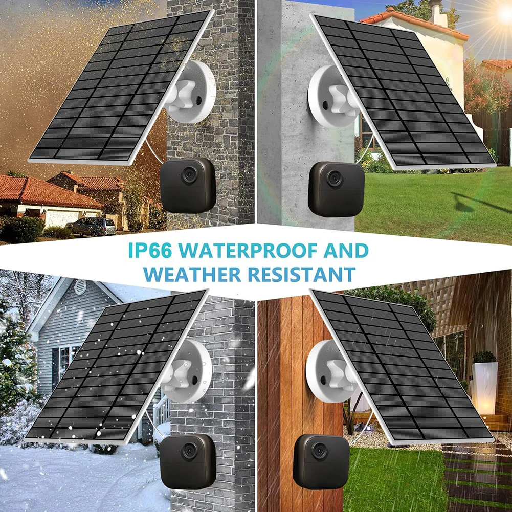 Sustainable Power Solution 8W Solar Panel Designed Specifically for Rechargeable Camera Use in All Weather Conditions