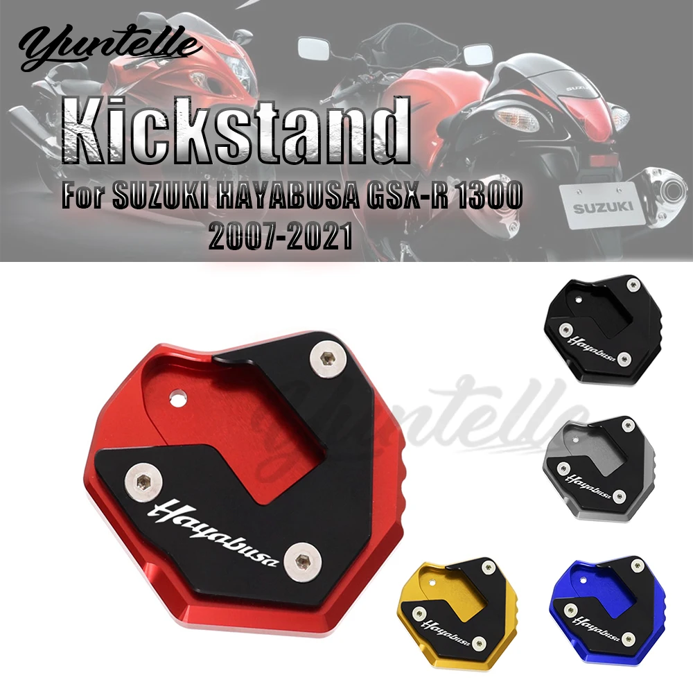 

GSX 1300R Kickstand For SUZUKI HAYABUSA GSX1300R GSX-R 1300 2007-2021 Motorcycle Accessories Foot Side Stand Enlarge Support Pad